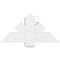 Ekena Millwork Kennewick Architectural Grade PVC Gable Bracket, 36"W x 18"H x 6"D x 6"F, 12/12 Pitch GBP036X18X0606KEN00 - alternate 3